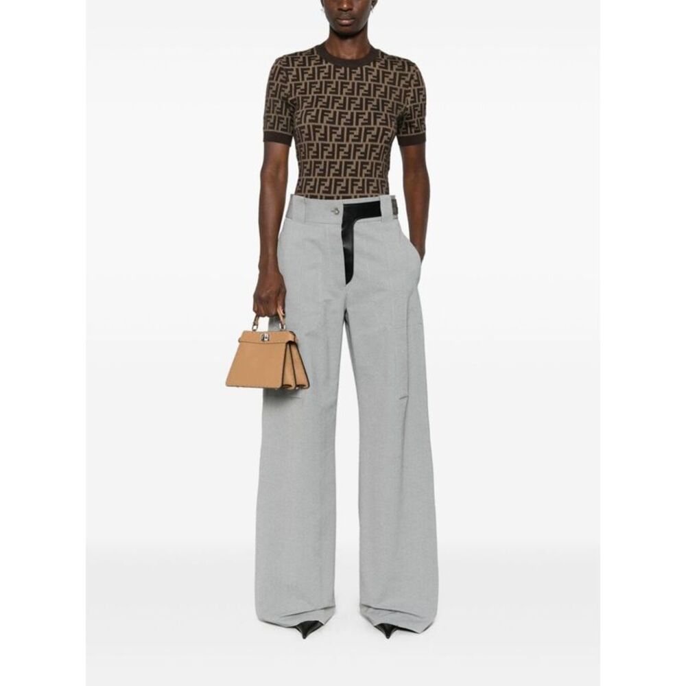 Fendi Women Ff Short Sleeved Cotton Jumper - Picture 3 of 7